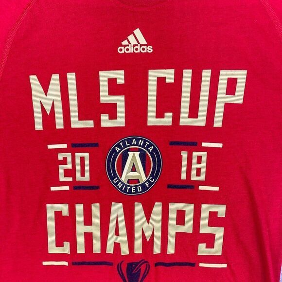 Adidas Atlanta United FC Shirt Adult Small Red Futbol Soccer 2018 Champs ATL MLS - Picture 2 of 10